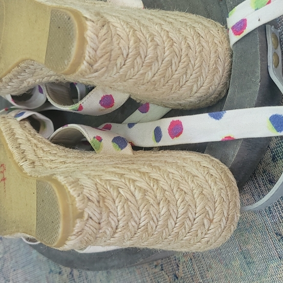 MARC JACOBS JUTE WEDGE SANDALS - Picture 8 of 12